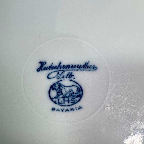 Antique Hutschenreuther Selb Bavaria Hand Painted Floral Plate Pink Flowers 8" - Picture 3 of 6